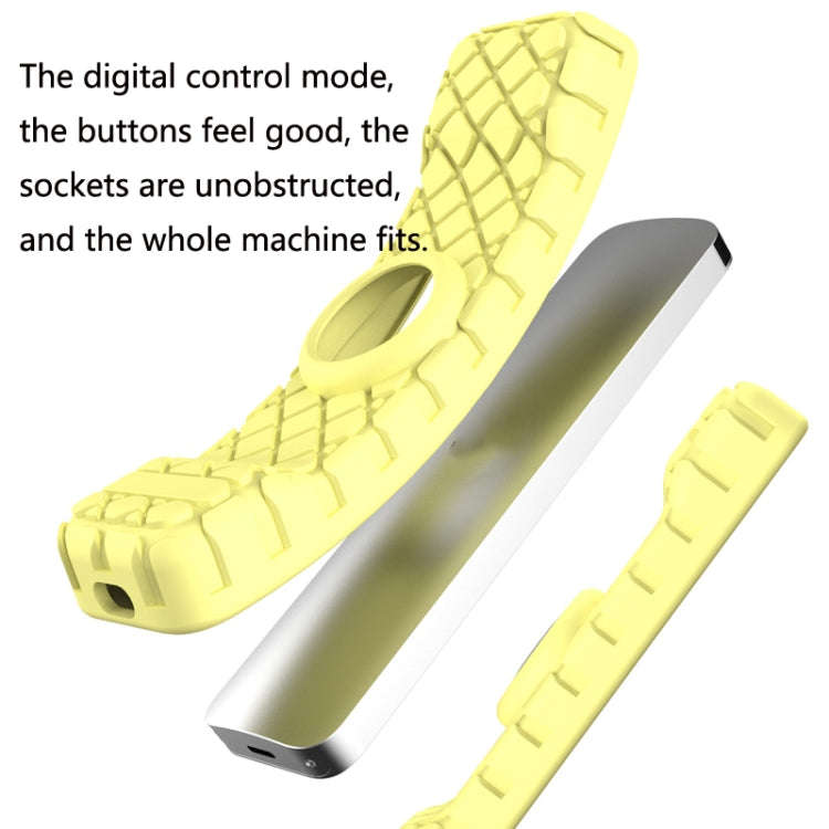 2 PCS Remote Control All-Inclusive Protective Cover, Applicable Model: For Apple TV 4K(Yellow)