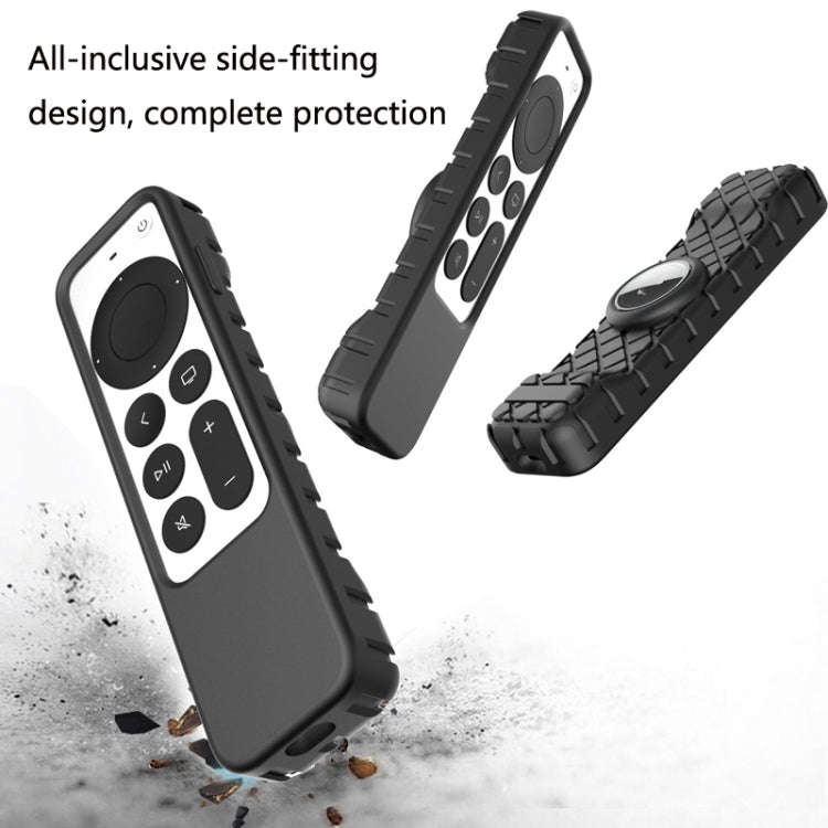 2 PCS Remote Control All-Inclusive Protective Cover, Applicable Model: For Apple TV 4K(Orange)