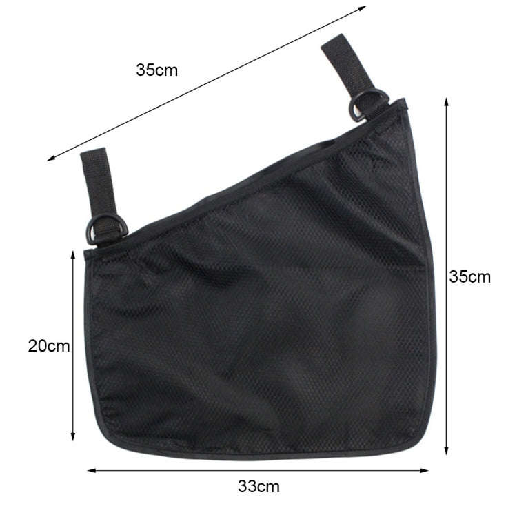 Baby Stroller Storage Net Bag Multi-Function Storage Hanging Bag(Black)