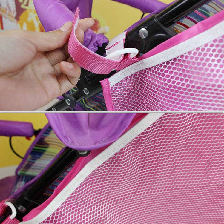 Baby Stroller Storage Net Bag Multi-Function Storage Hanging Bag(Black)