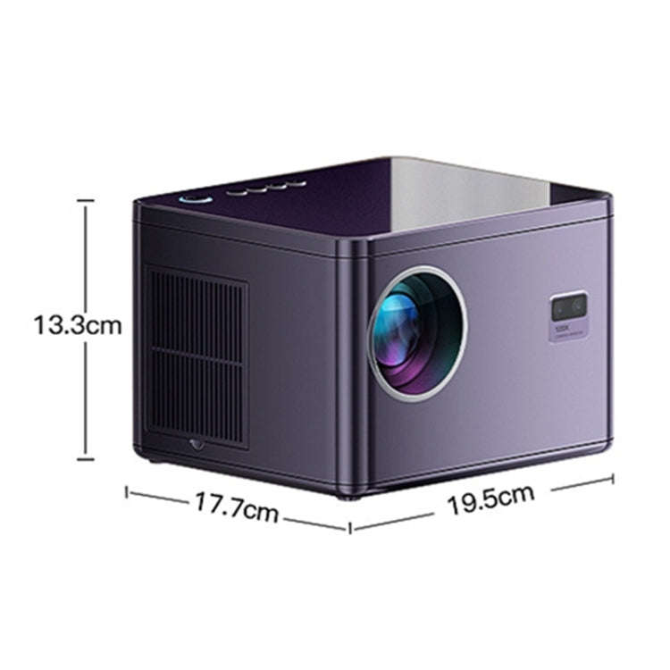 K1 1080P HD Motorized Focus Projector Home 5G Dual-Band WiFi Wireless Projector(EU Plug)