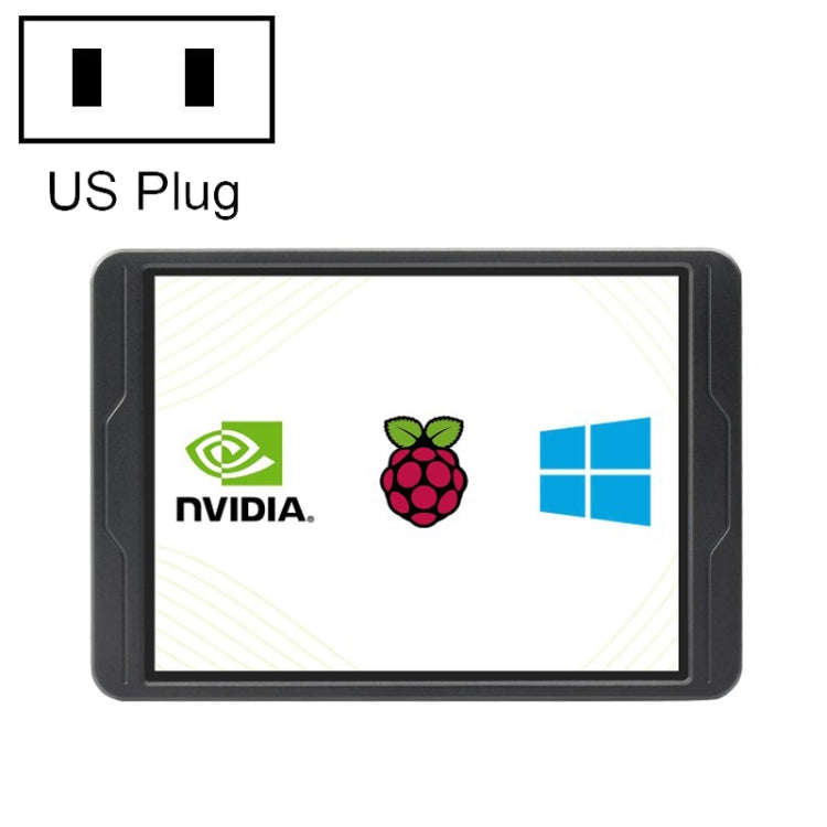 Waveshare 8 Inch 2K IPS 1536×2048 Optical Bonding Toughened Glass Panel Touch Display, Plug:US Plug