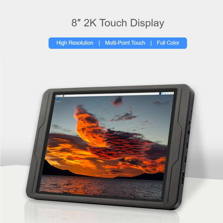 Waveshare 8 Inch 2K IPS 1536×2048 Optical Bonding Toughened Glass Panel Touch Display, Plug:EU Plug