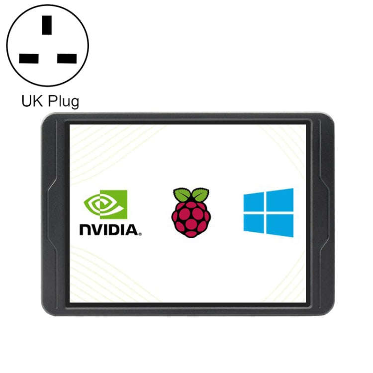 Waveshare 8 Inch 2K IPS 1536×2048 Optical Bonding Toughened Glass Panel Touch Display, Plug:UK Plug