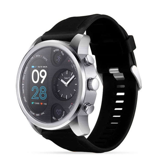 T3 Dual Display Smart Watch For Men IP68 Waterproof Fitness Bracelet 15 Days Standby Business Sma...