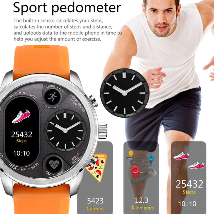 T3 Dual Display Smart Watch For Men IP68 Waterproof Fitness Bracelet 15 Days Standby Business Sma...