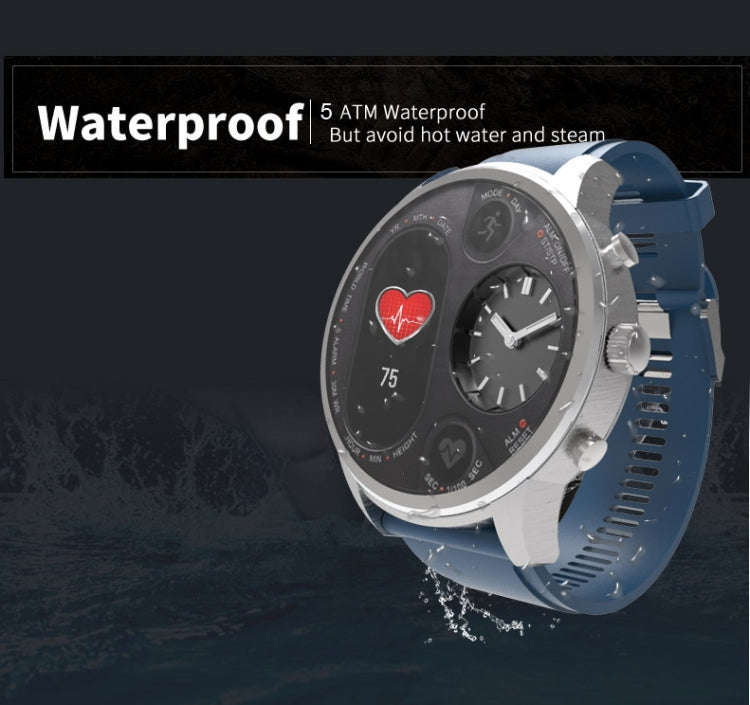 T3 Dual Display Smart Watch For Men IP68 Waterproof Fitness Bracelet 15 Days Standby Business Sma...