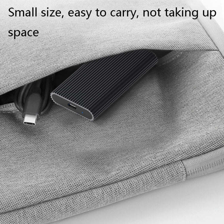 Blueendless M3T MSATA Mobile Hard Disk Box TYPE-C Transfer USB3.1 Notebook Solid Hard Disk Box(Bl...