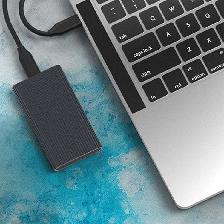 Blueendless M3T MSATA Mobile Hard Disk Box TYPE-C Transfer USB3.1 Notebook Solid Hard Disk Box(Bl...