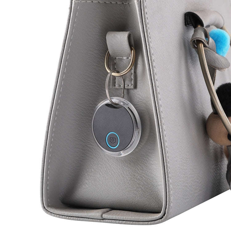 2 PCS S8 Round Bluetooth Anti-Lost Device Key Luggage Tracking Device Two-Way Alarm(Blue)