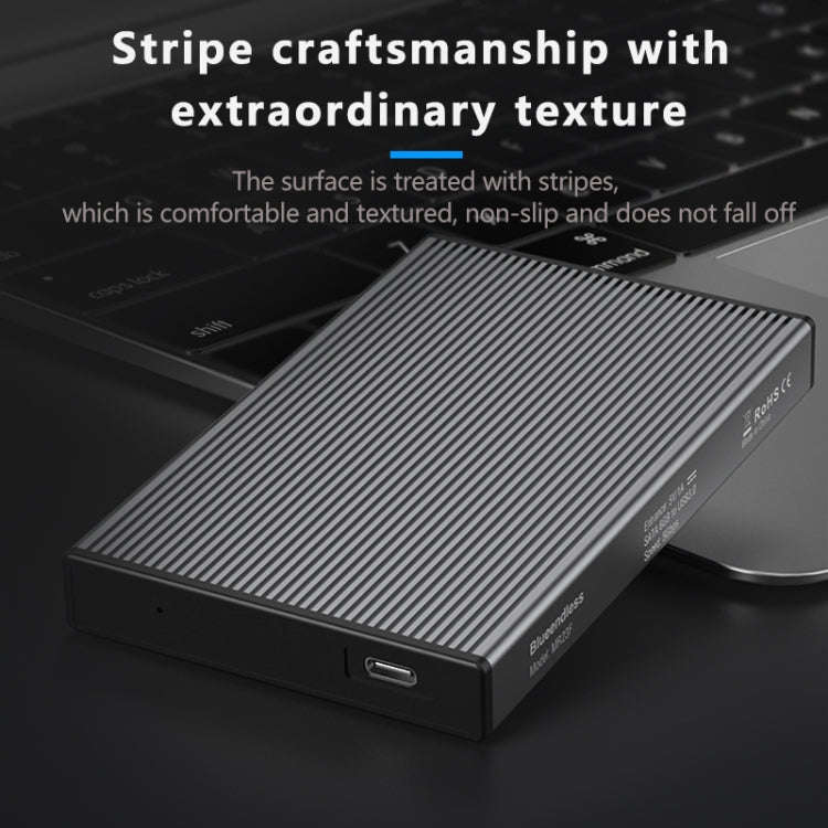 Blueendless 2.5 inch Mobile Hard Disk Box SATA Serial Port USB3.0 Free Tool SSD, Style: MR23F -A ...