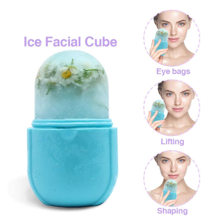 Massage Ice Tray Eye Bags Arms And Thighs Ice Pack Ice Tray, Color Classification: Capsule Blue