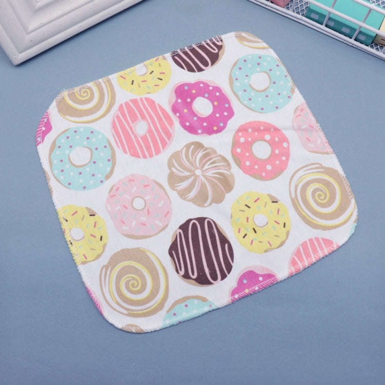 10 PCS Baby Cotton Saliva Handkerchief Cartoon Small Square Face Towel Color Random Delivery(Colo...