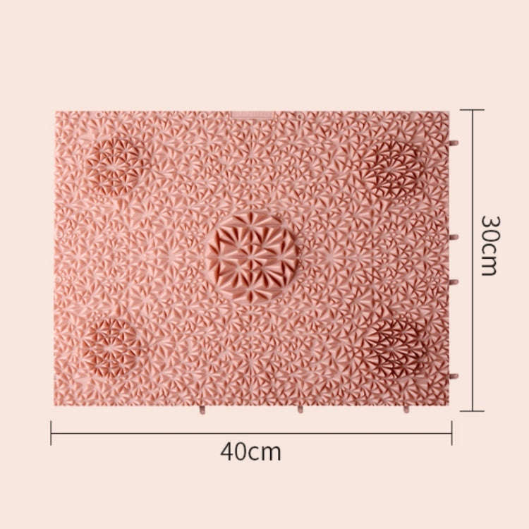 Home Foot Massage Cushion Fitness Toe Pressing Board(Peacock Pink)