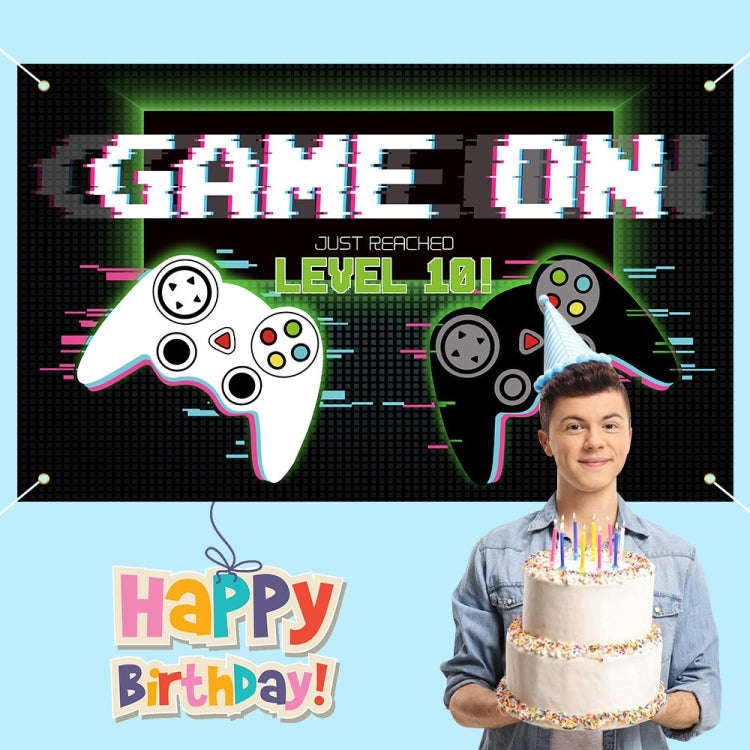 180x90cm Game Console Theme Birthday Background Birthday Party Decoration Banner(2023SRB53)