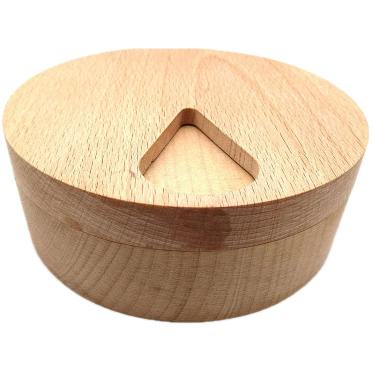 Wooden 7-Compartment Medicine Box Kitchen Storage Container(11x11x3cm)