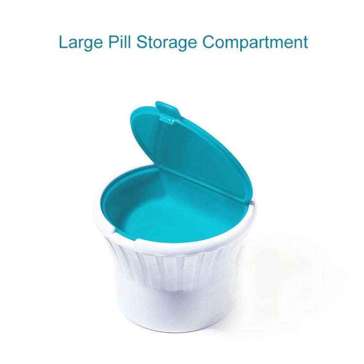 3 in 1 Medicine Grinding Storage & Dividing Storage Box(6x6x6.7cm)