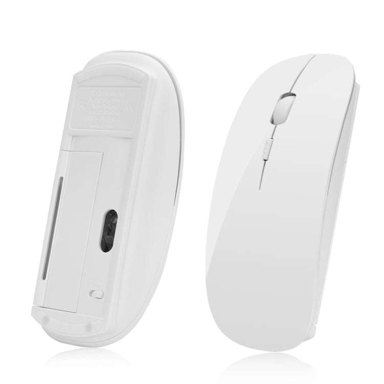 MF-822 2.4G Wireless Mouse 4 Keys Mute Office Ultra-Thin Mouse(White)