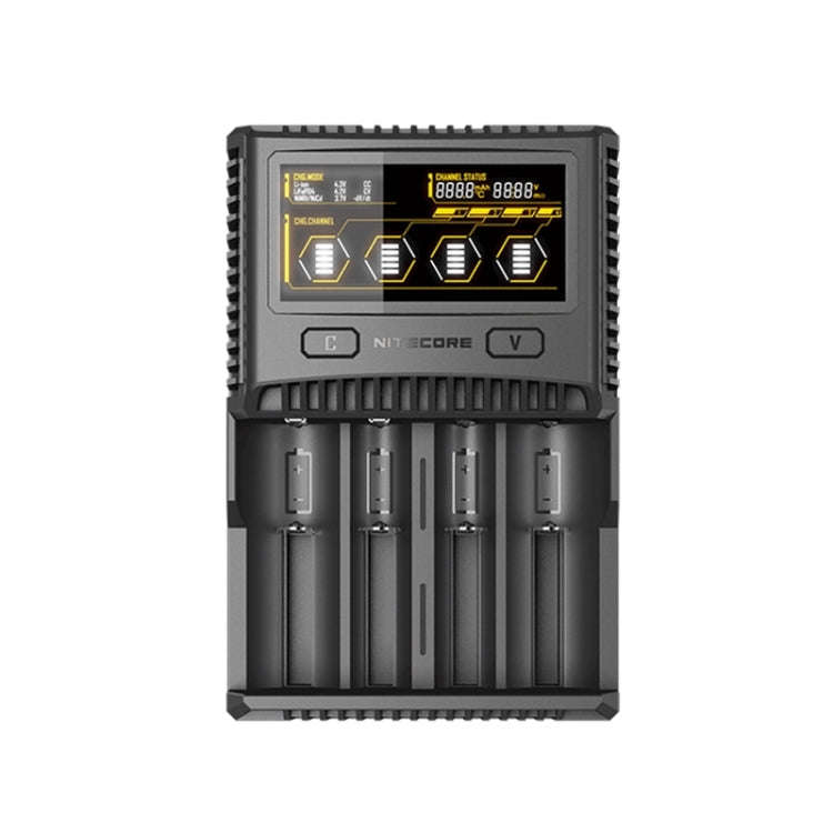 NITECORE 4-Slot Smart LCD Fast Charger, Model: SC4(EU Plug)