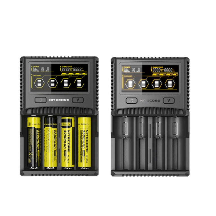 NITECORE 4-Slot Smart LCD Fast Charger, Model: SC4(EU Plug)