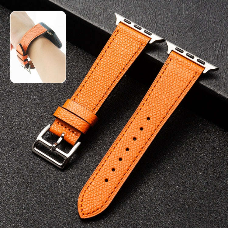 Cowhide Leather Strap Watch Band For Apple Watch Ultra 49mm&Watch Ultra 2 49mm / Series 9&8&7 45m...