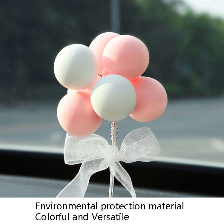 6 PCS Car Ornaments Love Balloon Personality Macaron Color Car Ornament(Colorful)