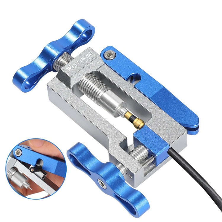 WEST BIKING YP0719252 Bicycle Oil Needle Installation Tool Cycling Tubing Jack Repair Tool(Silver...