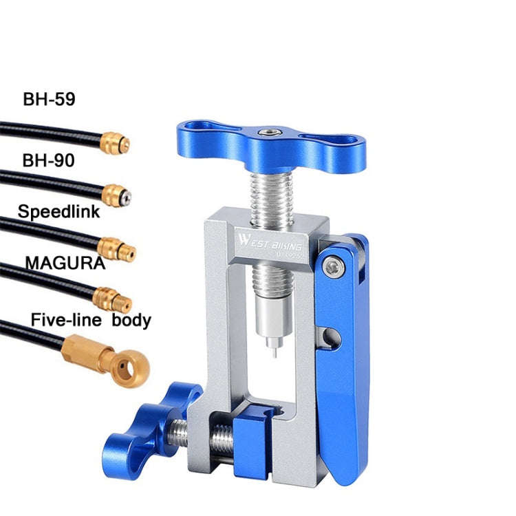 WEST BIKING YP0719252 Bicycle Oil Needle Installation Tool Cycling Tubing Jack Repair Tool(Silver...