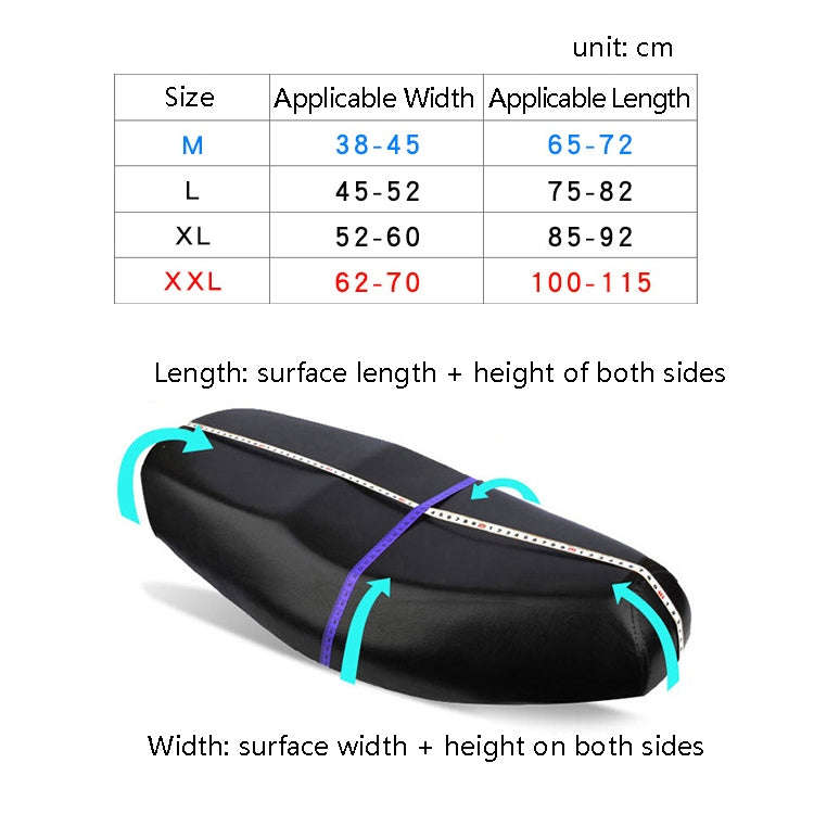 MTCZ1003 Motorcycle Cushion Cover Oxford Cloth Lightweight Durable Sun-Proof Heat-Insulating Rain...