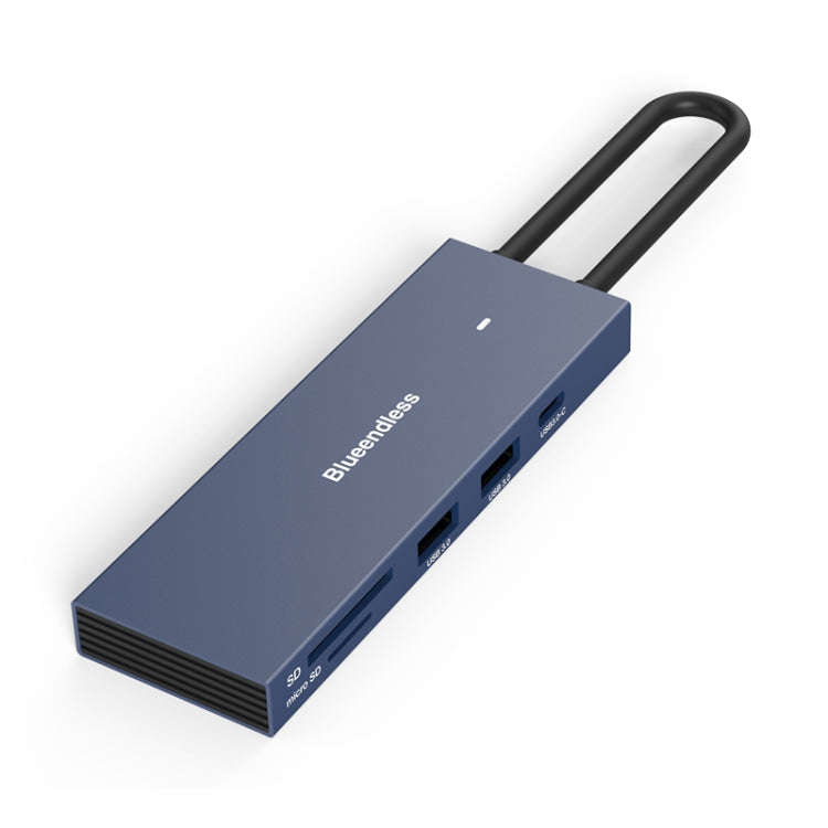 Blueendless 4K60Hz + Data Port Type-C Docking Station USB3.0 Splitter, Spec: 7-in-1 Card Reading ...