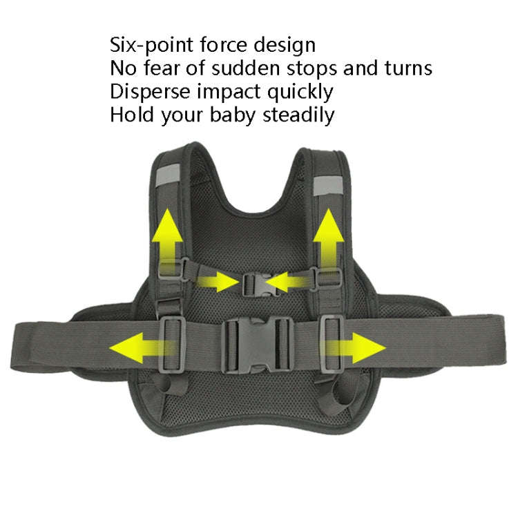 MTBD1063 Electric Motorcycle Seat Belt Child Seat Belt Baby Strap(Yellow)