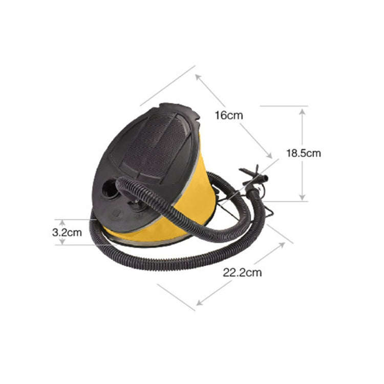 3L Foot Pump Foot-Operated Inflatable Pump for Inflatable Bed / Swimming Ring / Kayak(Yellow)