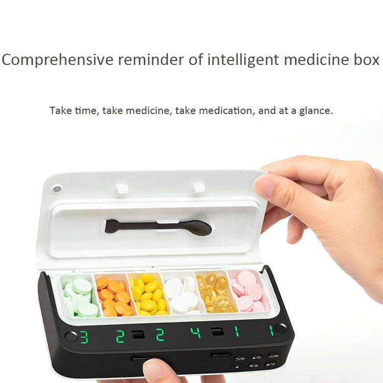 XM-ZY02 Intelligent Electronic Small Pill Box Separate Warehouse To Remind The Elderly To Take Me...