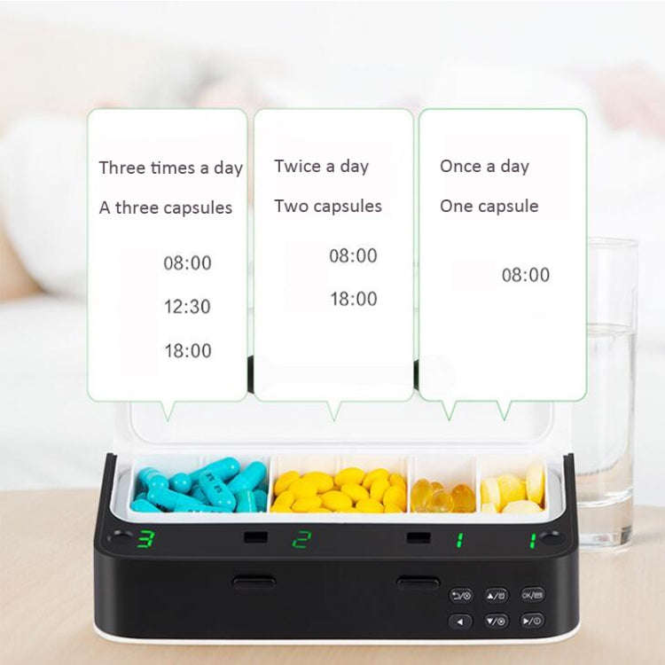 XM-ZY02 Intelligent Electronic Small Pill Box Separate Warehouse To Remind The Elderly To Take Me...