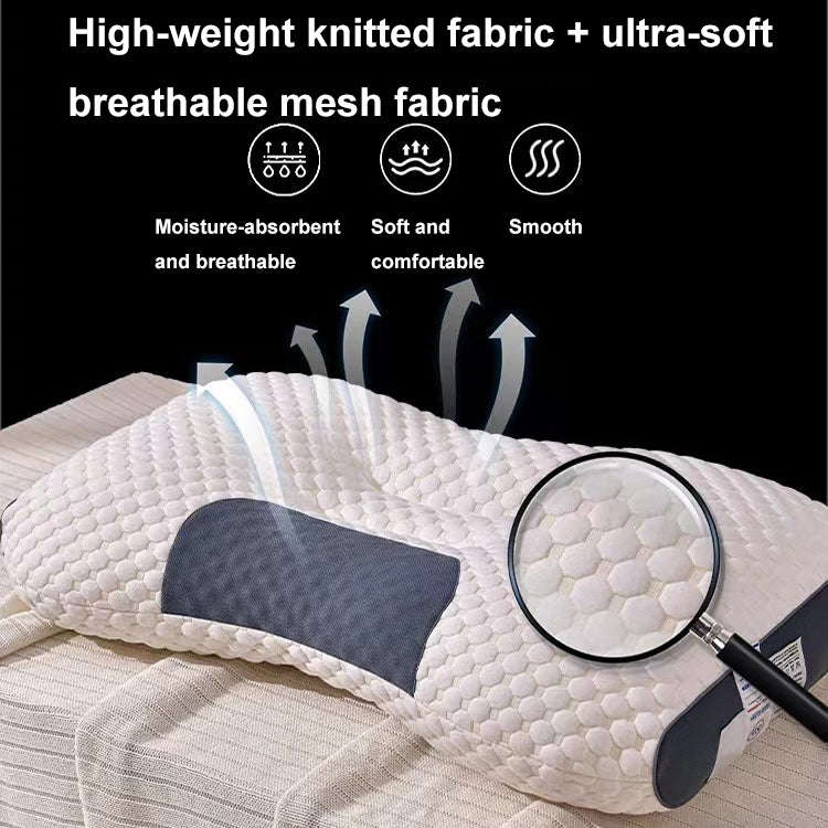 Neck-Protecting Knitted Non-Collapse Pillow Home Partition Massage Pillow, Spec: Medium