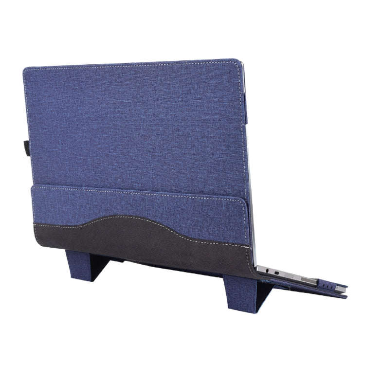 For Samsung Galaxy Book Pro 360 13.3 Inch Leather Laptop Anti-Fall Protective Case With Stand(Dar...