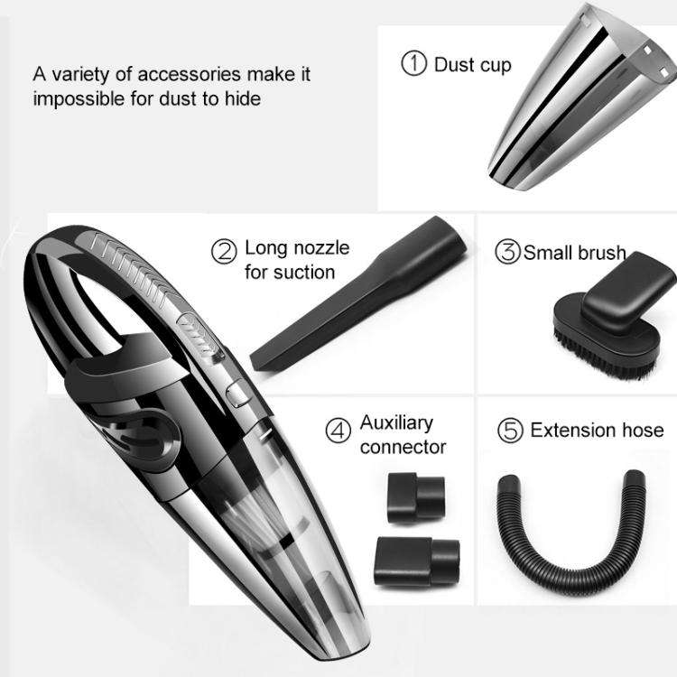 Wet And Dry Handheld High-Power Portable Car Vacuum Cleaner R-6052C Vacuum Cleaner with USB Cable...