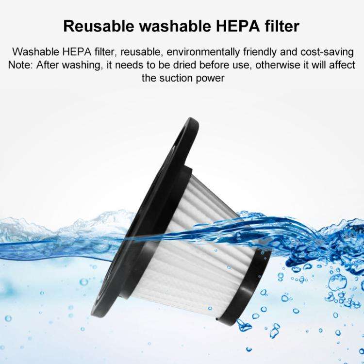 Wet And Dry Handheld High-Power Portable Car Vacuum Cleaner R-6052C Vacuum Cleaner with USB Cable...