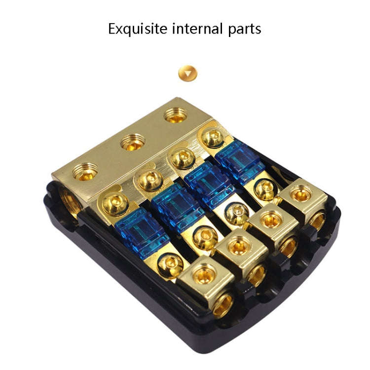 Car Audio Modification Fuse Holder Fuse Liner Fuse Splitter, Specification: 1 In 3 Out