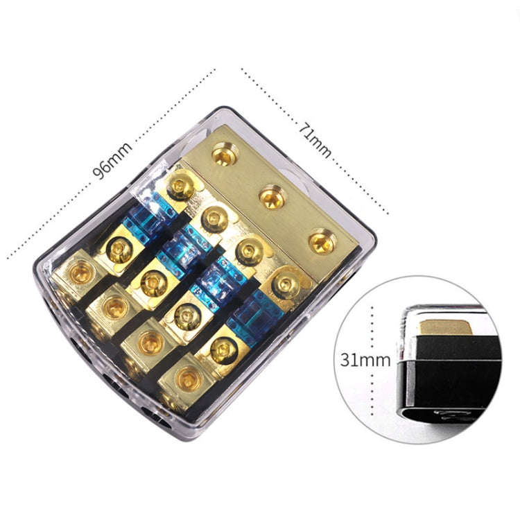 Car Audio Modification Fuse Holder Fuse Liner Fuse Splitter, Specification: 1 In 4 Out