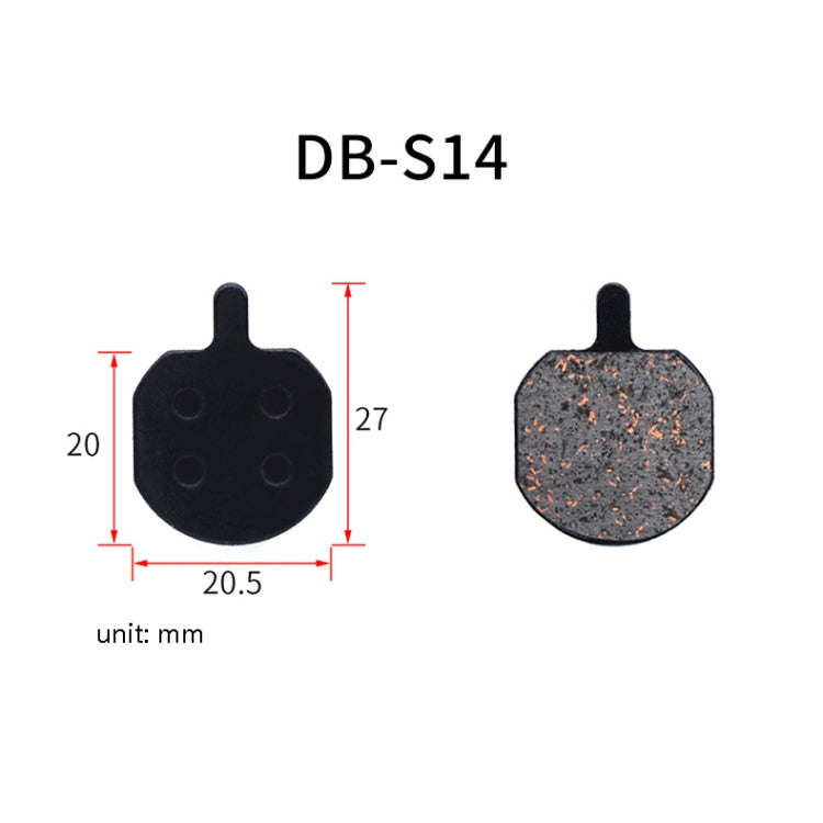 3 Pairs Mountain Bike Semi-Metallic Brake Pads M355 Oil Disc BB5 Resin Disc Brakes, Bagged(DB-S14)