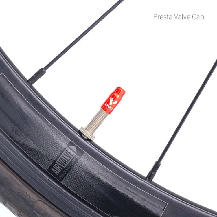 10 PCS EVERD ZH419 Mountain Road Bike Aluminum Alloy Air Mouth Cap Car Tire Dust Door Cover, Colo...