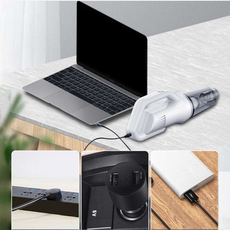 Upgrade 3 Section 11.1V Car Home High Suction Handheld Mute Wireless Vacuum Cleaner
