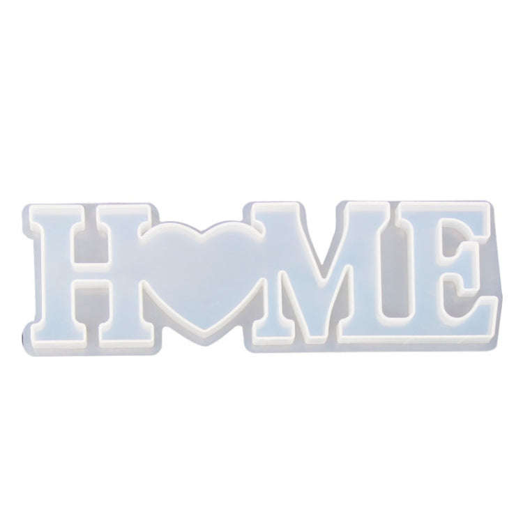 2 PCS DIY Crystal Epoxy Silicone Letter Mold(Anti-letter MD3301_HOME Mold)