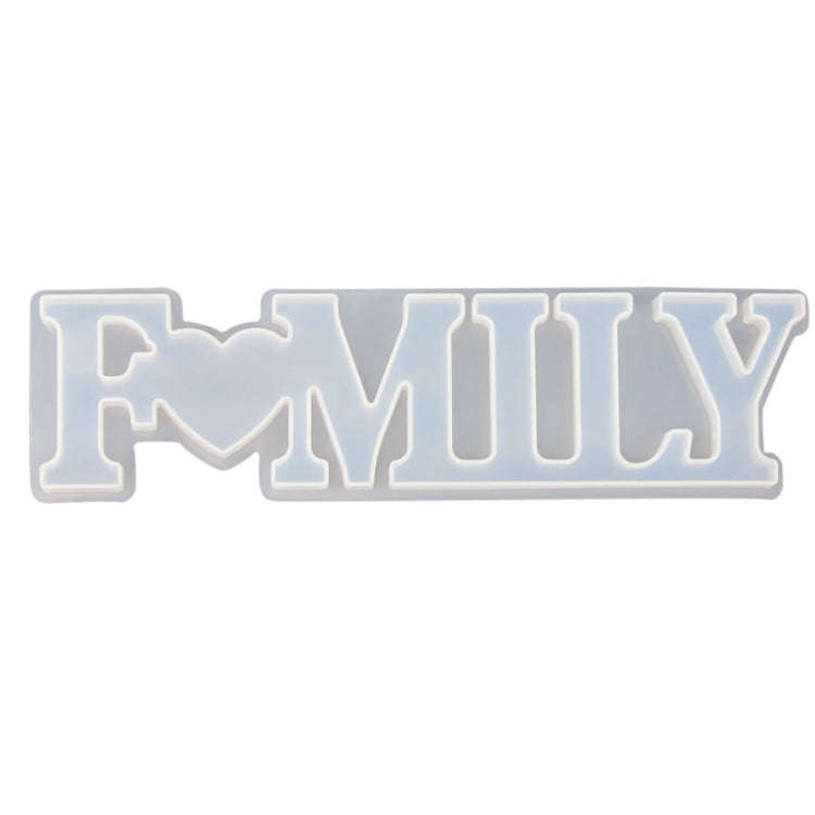 2 PCS DIY Crystal Epoxy Silicone Letter Mold(Anti-letter MD3302_Family Mold)