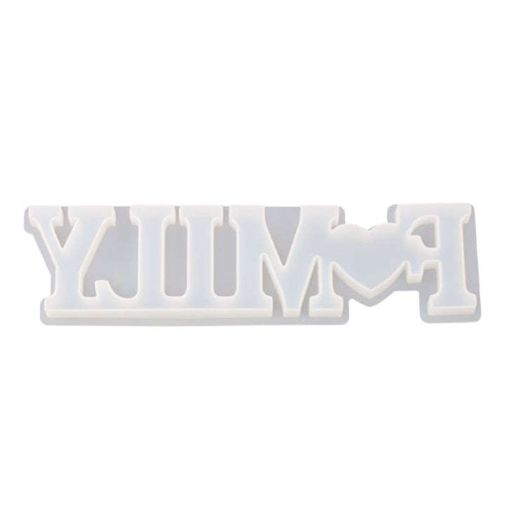 DIY Crystal Epoxy Silicone Letter Mold(Positive Letter MD3315_FAMILY Mold)