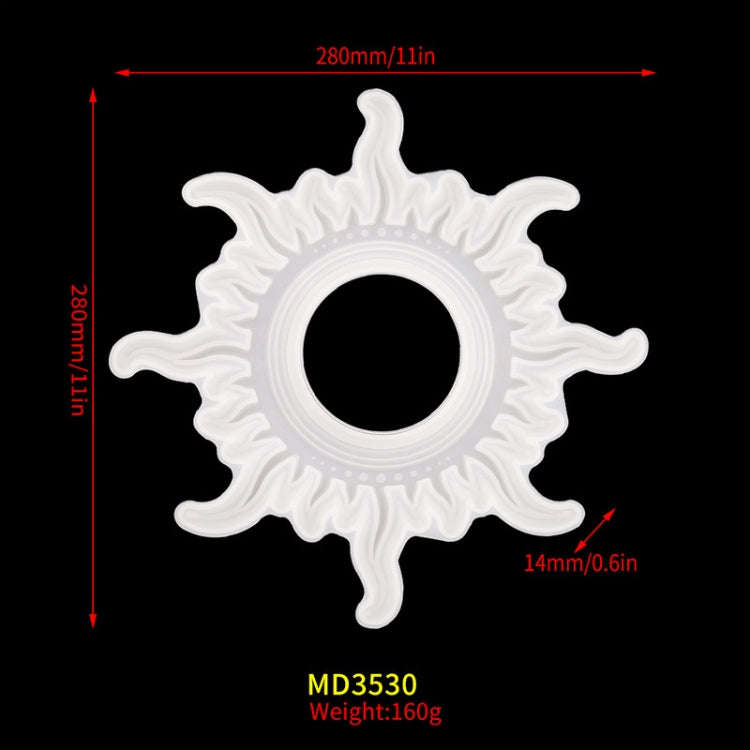Sunglasses Moon Wall Pendant Mold Sun And Moon Mirror Wall Decoration Silicone Mold Set(Sun And M...