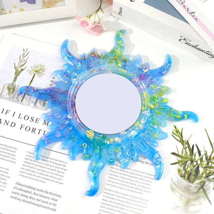Sunglasses Moon Wall Pendant Mold Sun And Moon Mirror Wall Decoration Silicone Mold Set(Sun And M...