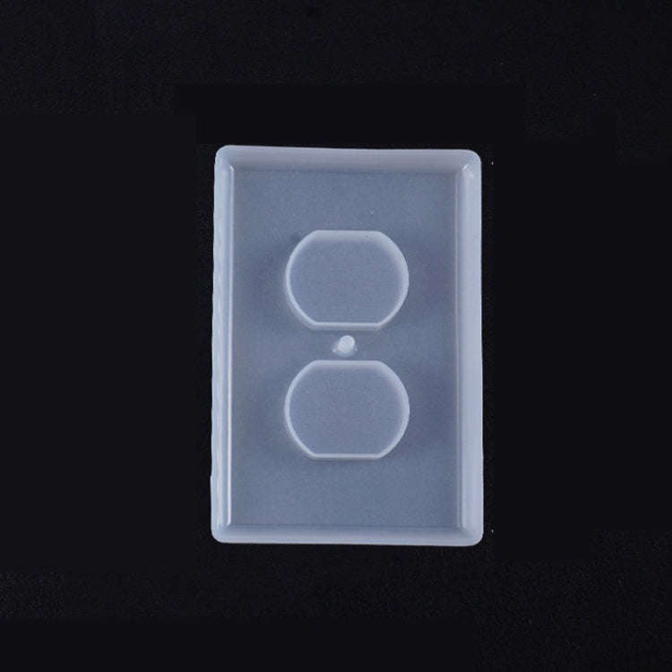 Crystal Epoxy Mirror Porous Socket Button Data Line Switch Panel Silicone Mold, Specification: St...