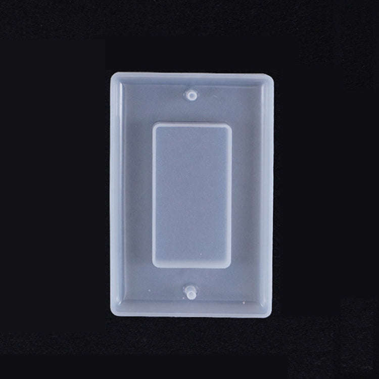 Crystal Epoxy Mirror Porous Socket Button Data Line Switch Panel Silicone Mold, Specification: St...
